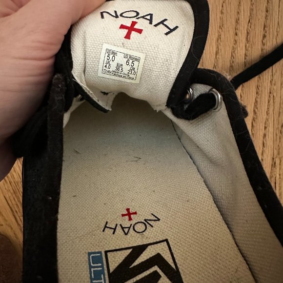 ♻️DONATED DEC. 2023♻️ 
Vans x Noah NYC Authentic One Black/Black Shoes (Men's) - Picture 9 of 9